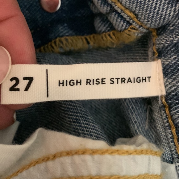 ✅✅🌷PacSun High Rise  Straight Button Fly Jeans - Picture 9 of 11